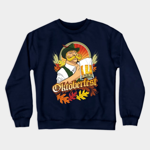 Oktoberfest Beer Festival Crewneck Sweatshirt by Styleuniversal